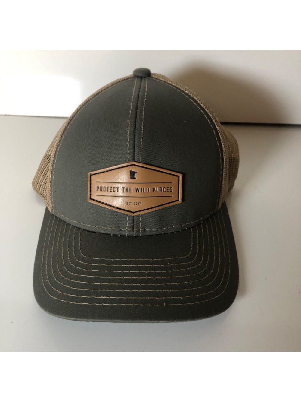 Adventure North Protect The Wild Places Trucker Hat Mesh Back Snap Closure Cap